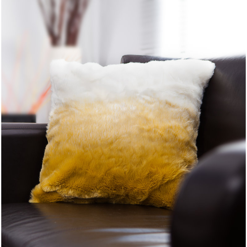 Coussin Lush, Jaune