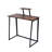 31.5" Folding Desk for Small Spaces with Raised Shelf, Compact Computer Table with Metal Frame
