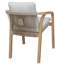 Fauteuil de salle à manger d'extérieur avec coussin 33 po Joly-546387055