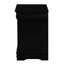 Table de chevet noire 2 pour la chambre à coucher - look moderne et rangement fonctionnel classique dans 2 tiroirs organisés-1996169849