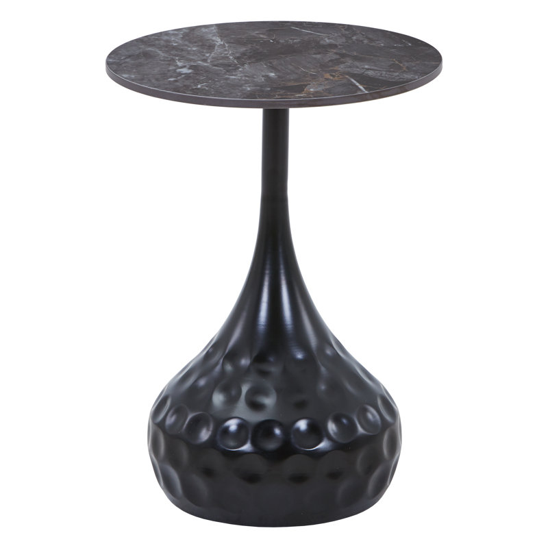  Hada Collection Modern Side Table, Black
