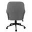Chaise de bureau capitonnée moderne avec accoudoirs, gris