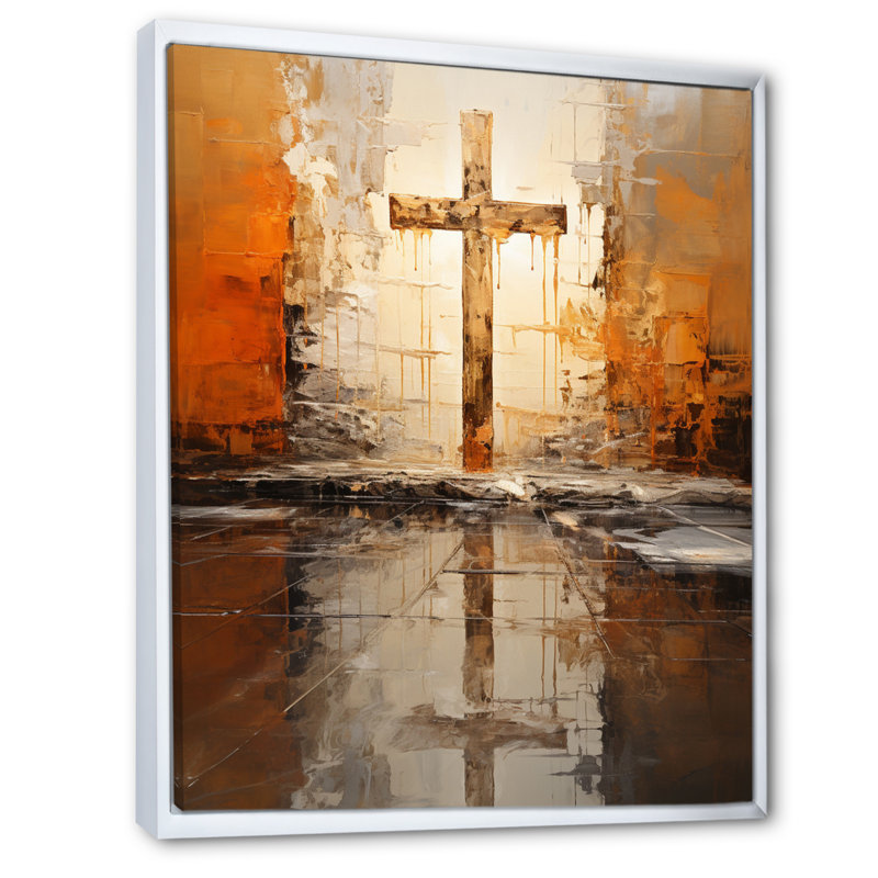 Iayana Christianity Christian Devotion, H 20 po x l 12 po x P 1 po, Cadre flottant blanc
