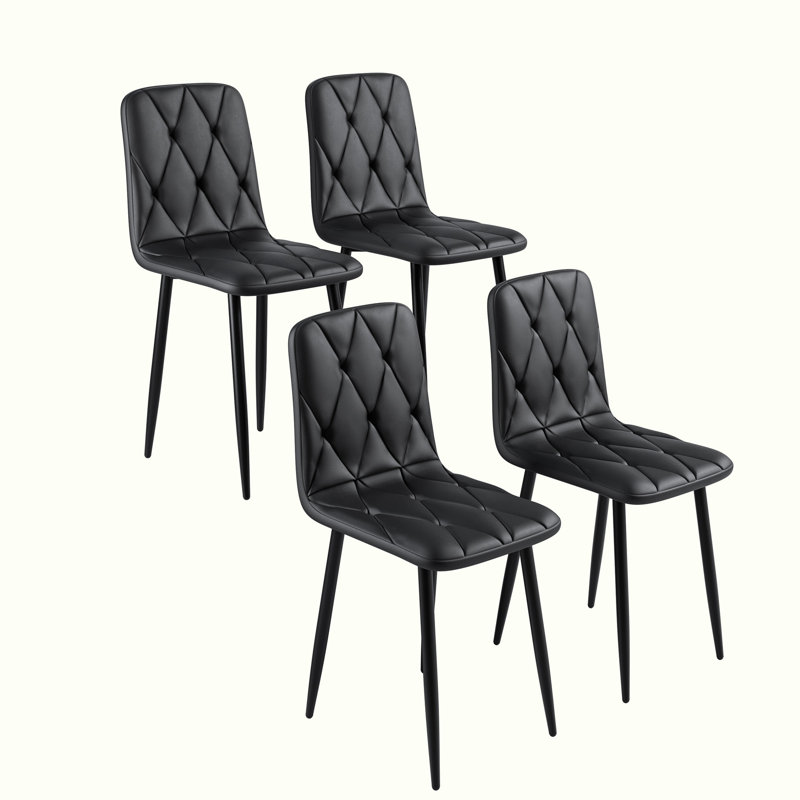 Ensemble de 4 tabourets de bar rembourrés