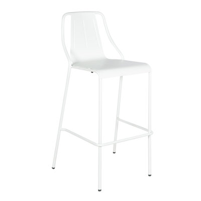 M-94571 Metal Outdoor Bar Stool Frosted Black by Taiga Furnishings
