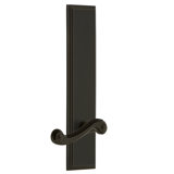 Grandeur Carré Tall Plate Passage with Newport Lever