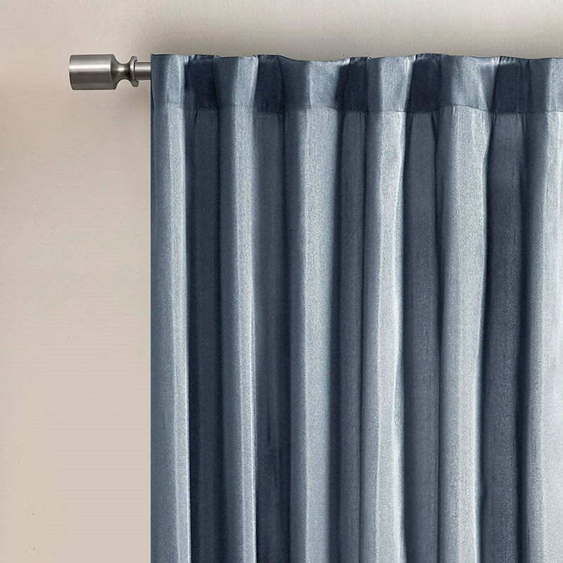 Curtain Panel(Only 1 Pc Panel) for Windows, 50.08" W x 84.11" L, Blue