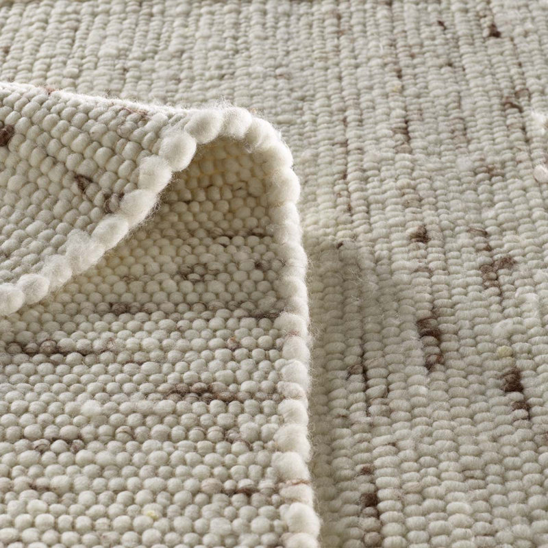 Aghwith Solid Colour Hand Woven Area Rug, Rectangle 200 x 240cm