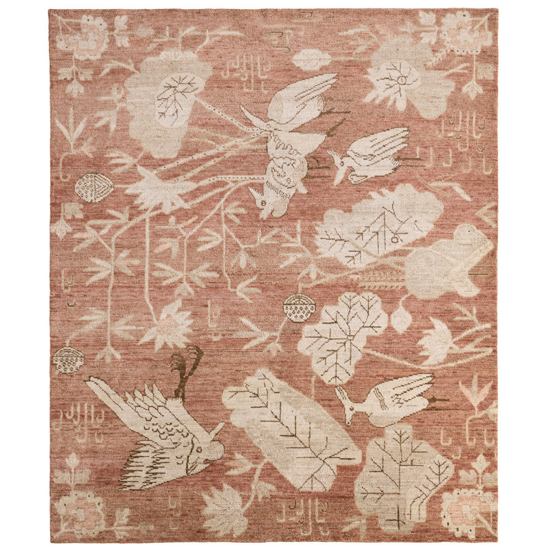 Jaipur Living Plumari Handknotted Transitional Red Area Rug (6'X9'), Rectangle 10' x 14'