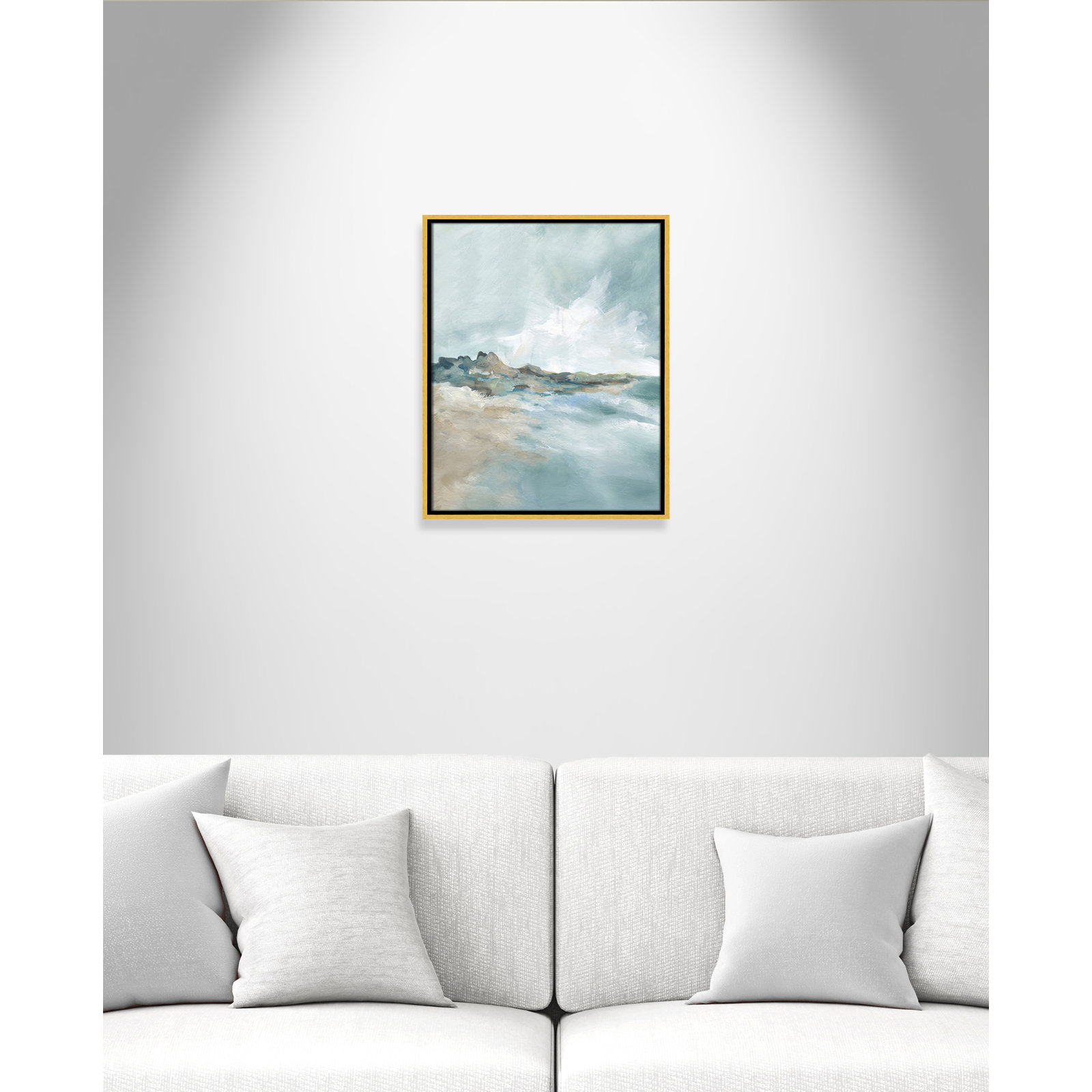 Sandpoint Print by Carol Robinson, 21.5" H x 17.5" W, Gold