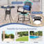 Tabouret de bar avec coussin Annalouise