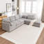Canapé modulaire en L 6 pièces Wilroy-1324433274