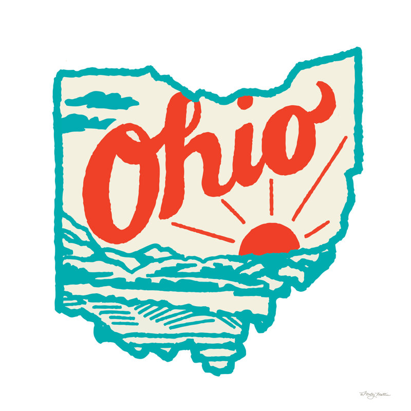 Rétro Ohio, H 36 po x l 36 po