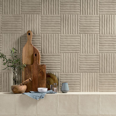 Handmade 8X8 Rilievo Porcelain Tile