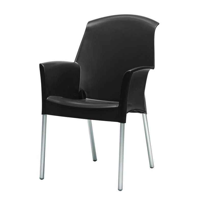 Eatmon Stacking Patio Dining Armchair, Cocoa