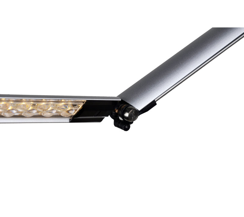 144.15cm LED Task Floor Lamp, Silver