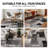 Damarus Geometric Gray/Ivory/Black Area Rug-521682300