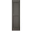 Volets extérieurs Americraft à deux panneaux plats égaux en bois véritable (par paire), 45,7 cm (L) x 203,2 cm (H), avec capuchons de volets en aluminium, bleu Sojourn-136153896