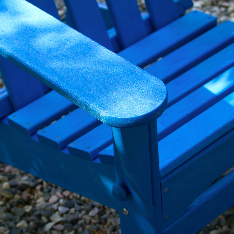 Ensemble de conversation POLYWOOD Classic Adirondack 5 pièces, Bleu pacifique