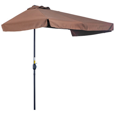 Parasol de plage 90,6 "avec manivelle Stanislao