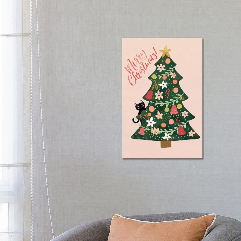 Xmas Pine by Mia Charro - Wrapped Canvas Gallery-Wrapped Canvas Giclée, 66.04 cm H x 45.72 cm W x 3.175 cm D