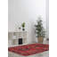 Tapis rouge en laine unique 4 pi 7 po x 6 pi 11 po Anadol