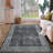 Modern Machine Washable Rugs Bordered Design Non-Slip Low Pile Rubber Backing Indoor Area Rug for Living Room Bedroom Kitchen Dining Room-1707292568