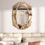 Briahna Glass Oval Wall Mirror-1164902785
