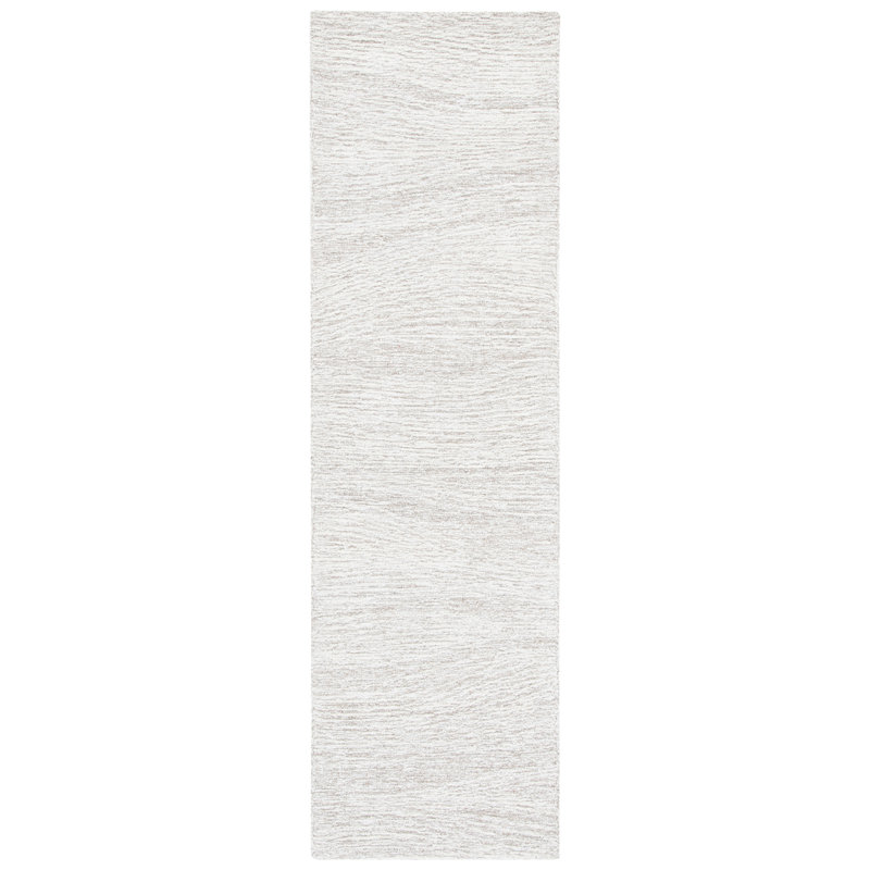 Aldwell Hand Tufted Indian Wool And Cotton With Latex Abstract Rug, Runner 2'3" x 6'