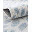 Tapis ivoire / bleu / gris en polyester tissé à la machine Azion-2130698541