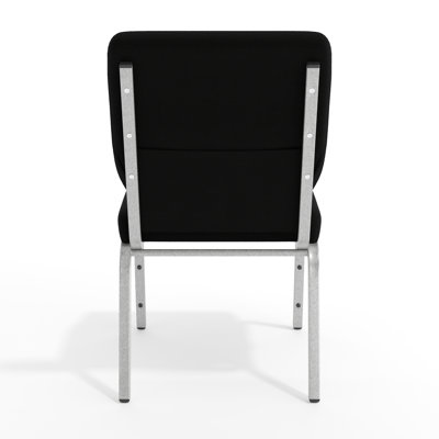 Rayleigh 18.5"W Dot Fabric Stacking Church Chair