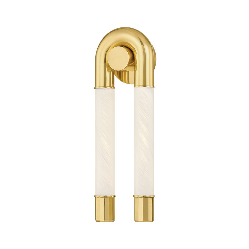 Applique murale intégrée à 2 lumières DEL ZEME par Noz Nozawa pour Corbett Lighting