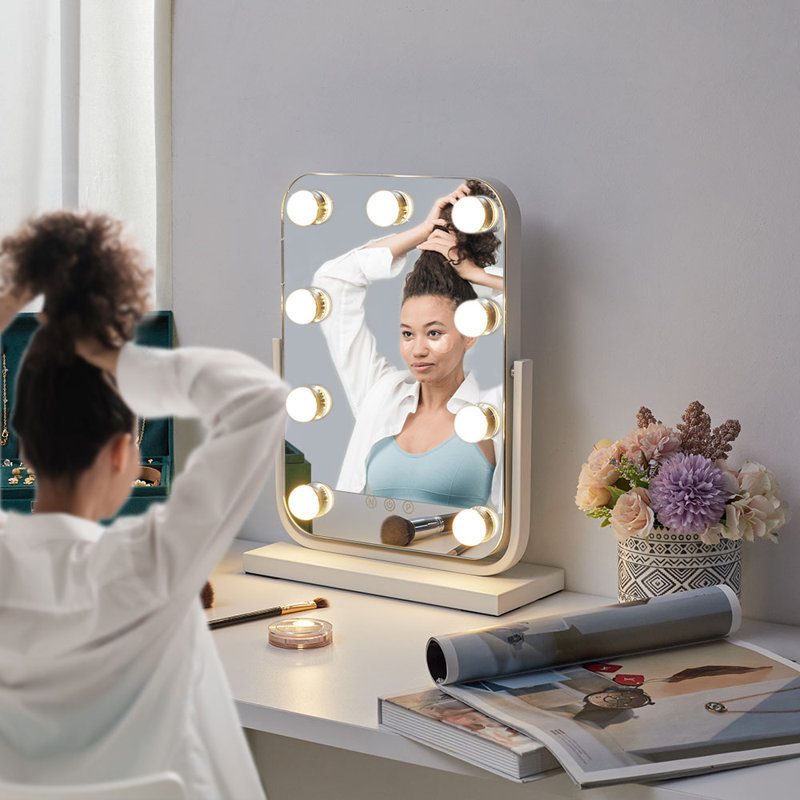 Metal Rectangle Mirror, 40 cm H x 30 cm W 