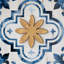 S / 4 abstrait bleu