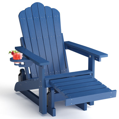 Chaise berçante d'extérieur en PEHD Adirondack