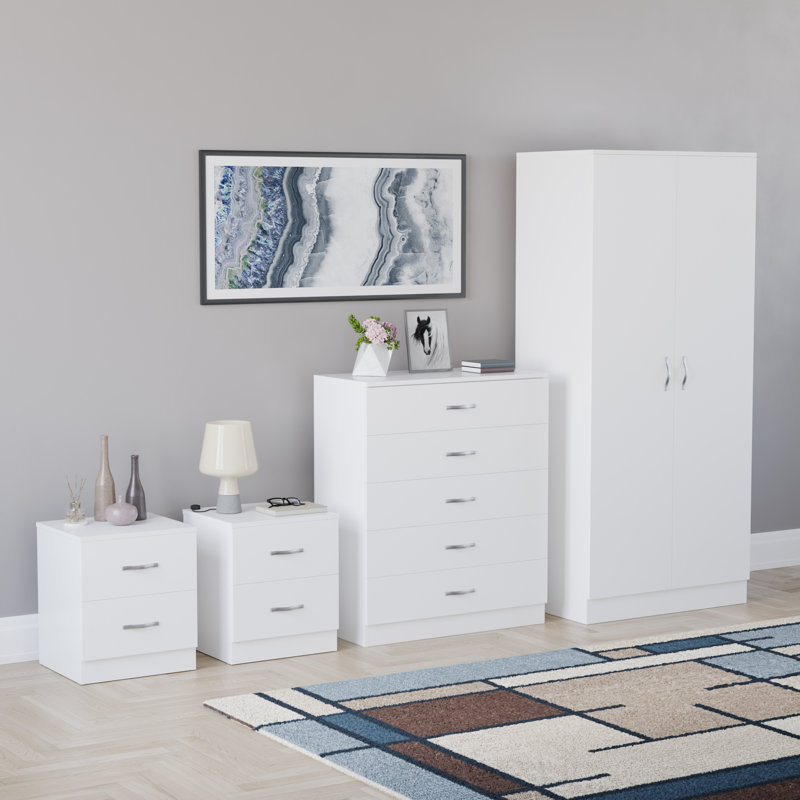 Maybery Piece Bedroom Set, White