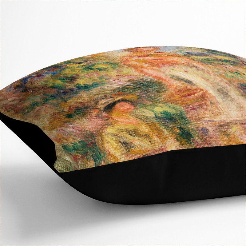 Square Cushion, 40cm H x 40cm W x 15cm D, Black
