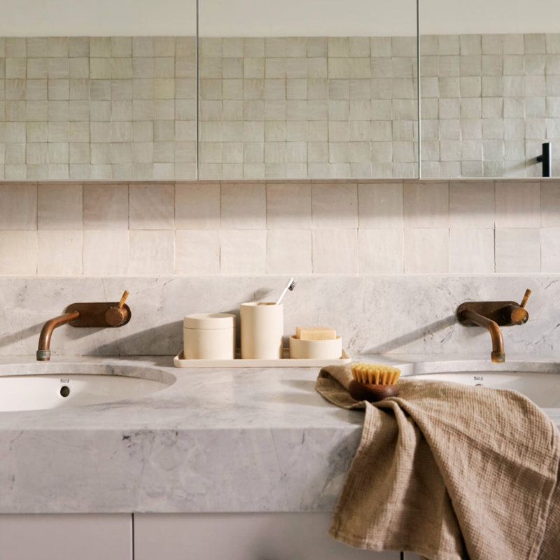 Naeisha Bathroom Tray, Sand