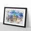 The Cologne Cathedral in Germany Watercolour - Picture Frame Graphic Art Print-56740380-56740381