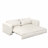 93" King Size Sleeper Sofa Bed, Pull Out Sofa Bed, 3 In 1 Convertible Sleeper Sofa, Chaise Lounge,3 Seat Teddy Couch With 2 Lumbar Pillows-76591324