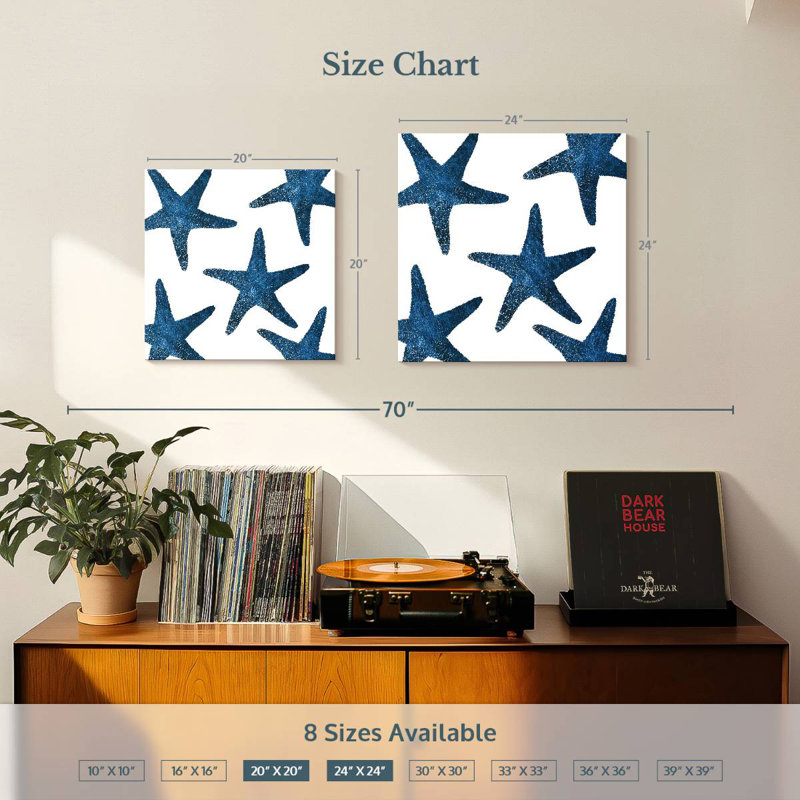 Aletra Navy Starfish Collage