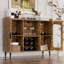Armoire à vin 40 po avec rangement à 4 niveaux pour verres avec lumières DEL Xachary-1985012583