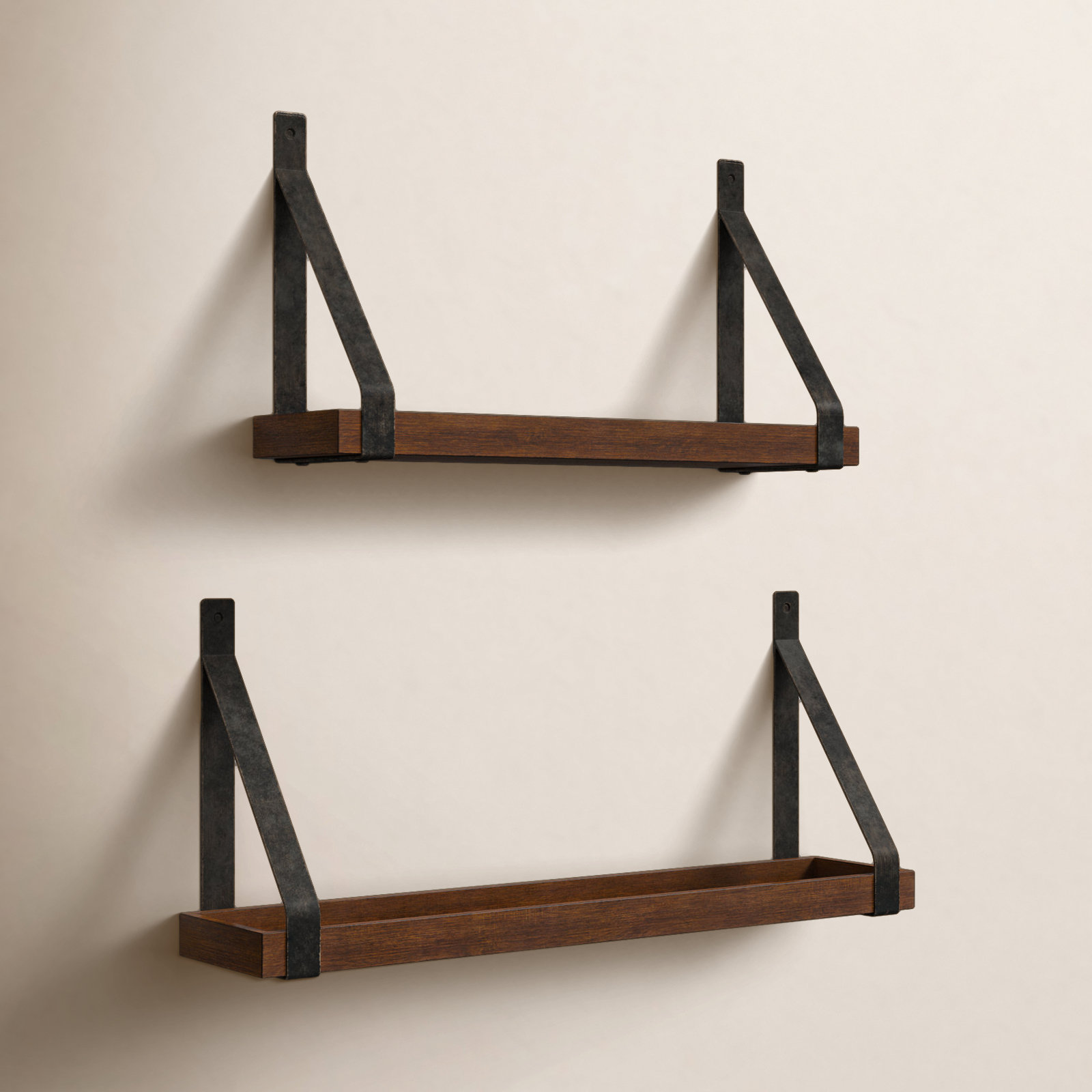 Glenbrook 24" Accent Shelf, Rustic Brown