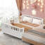 Lit plateforme en bois avec rails de sécurité, structure de lit pour tout-petit à profil bas, lit pour enfants-1129411153-1129411164