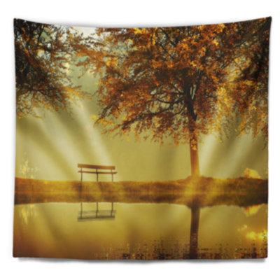 Photographie de paysage golden planet tapisserie