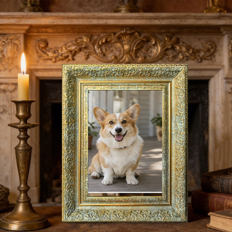 Cadre photo mural 11 pièces x 11 po or antique 11 po pour décoration de chambre à coucher, Antique Gold, 1, 11" W x 14" H
