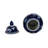 Chinoiserie Traditional Stoneware and Ceramic Lidded Jar with Decorative Motif and Classic Silhouette in Timeless Design for Display or Accent Placement in Living Spaces or Shelf Arrangements-542330468