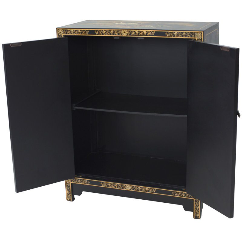Dhruvika Solid Wood Accent Cabinet