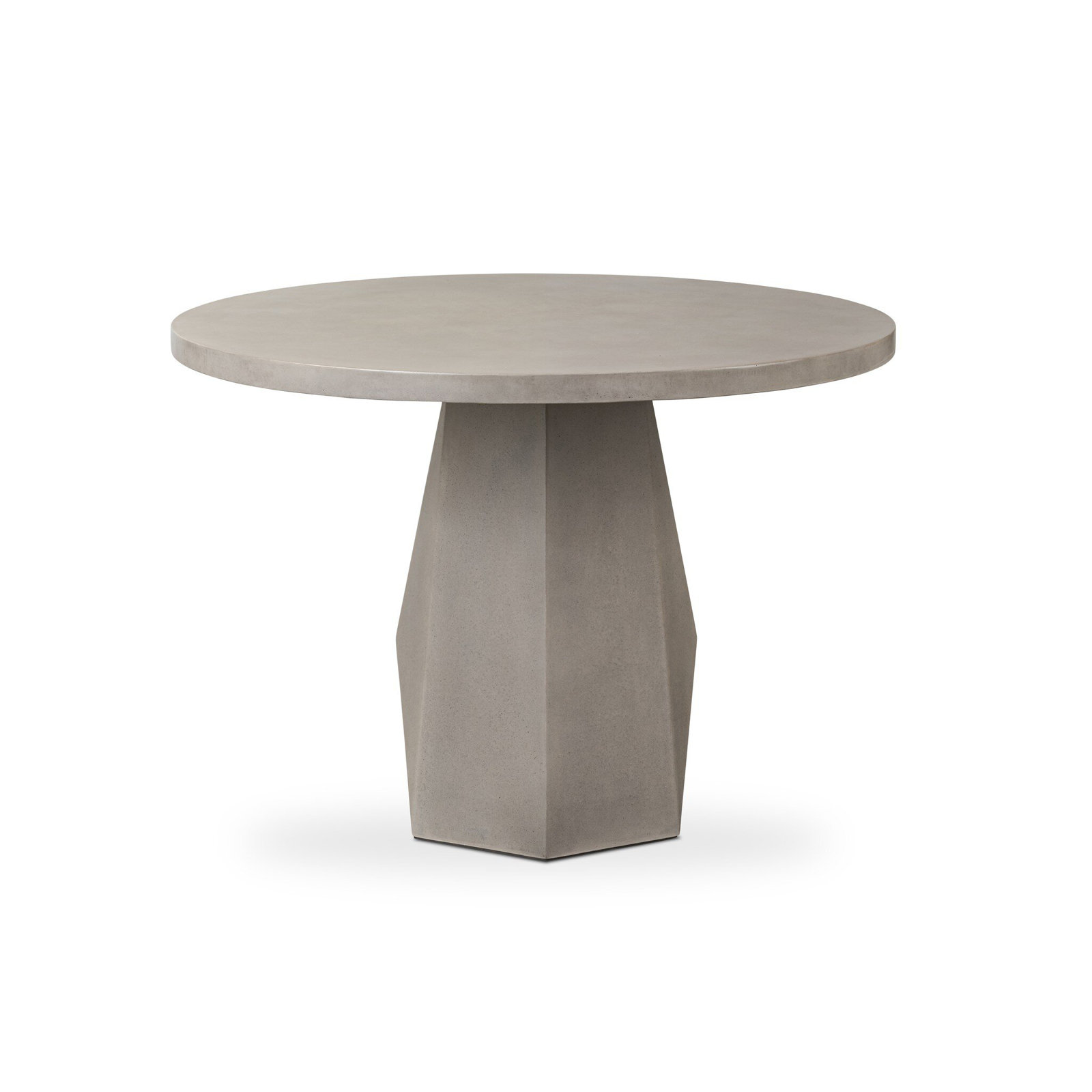 Clemmie 60" Patio Dining Table, 30.25" H x 42" W x 42" D, Gray