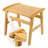 Madiba 18'' W Bamboo Shower Bench-136911061